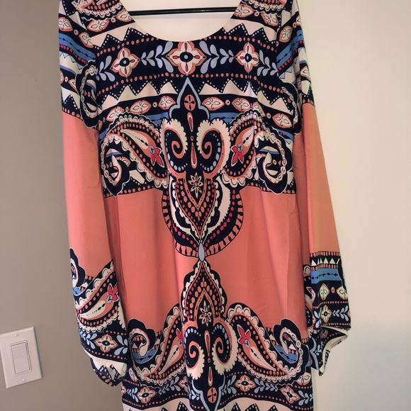 NWT Coral Multi-Colored Dress - Picture 1 of 6